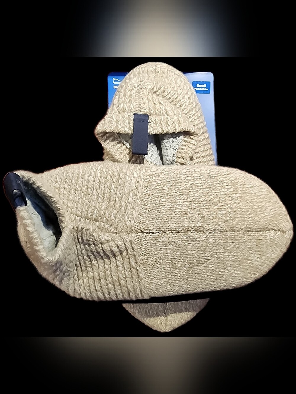 BOMBAS THE GRIPPER SLIPPER WOMEN'S TAUPE SIZE SMALL